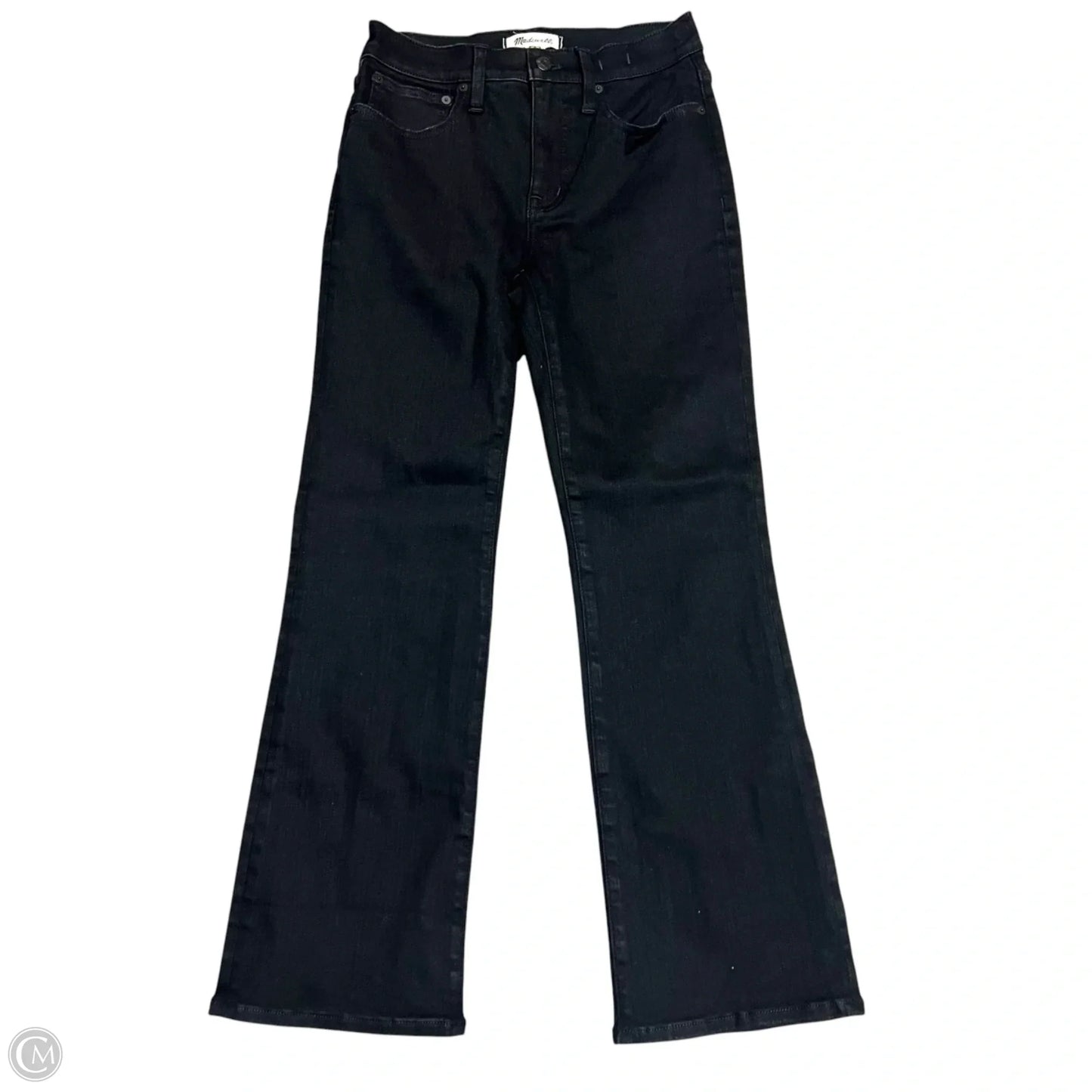Jeans Flared By Madewell In Black Denim, Size: 2