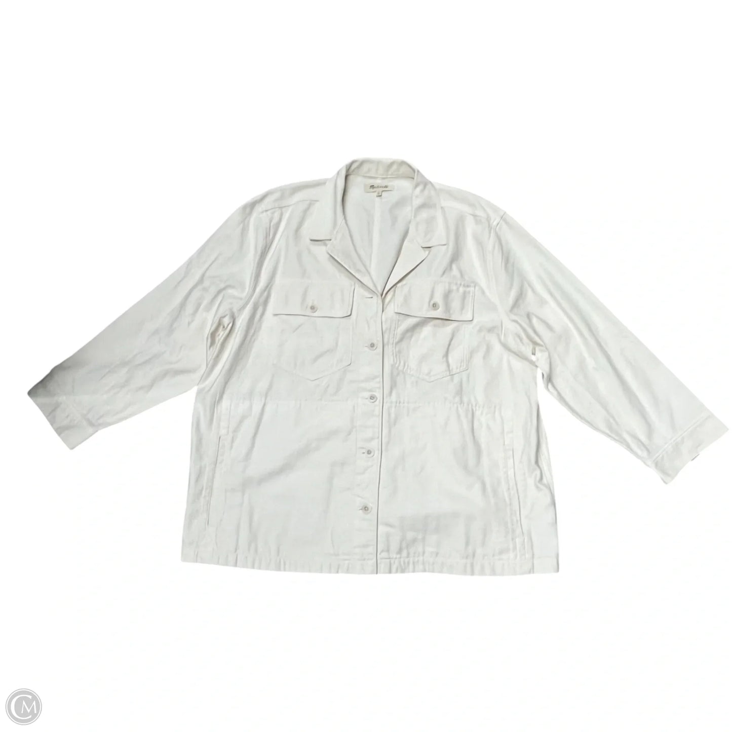 Blazer By Madewell In Cream Denim, Size: 2x