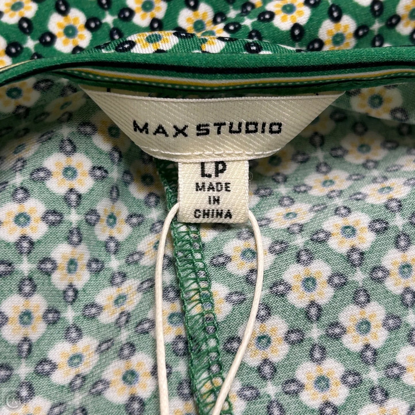 Dress Casual Midi By Max Studio In Green & Yellow, Size: L