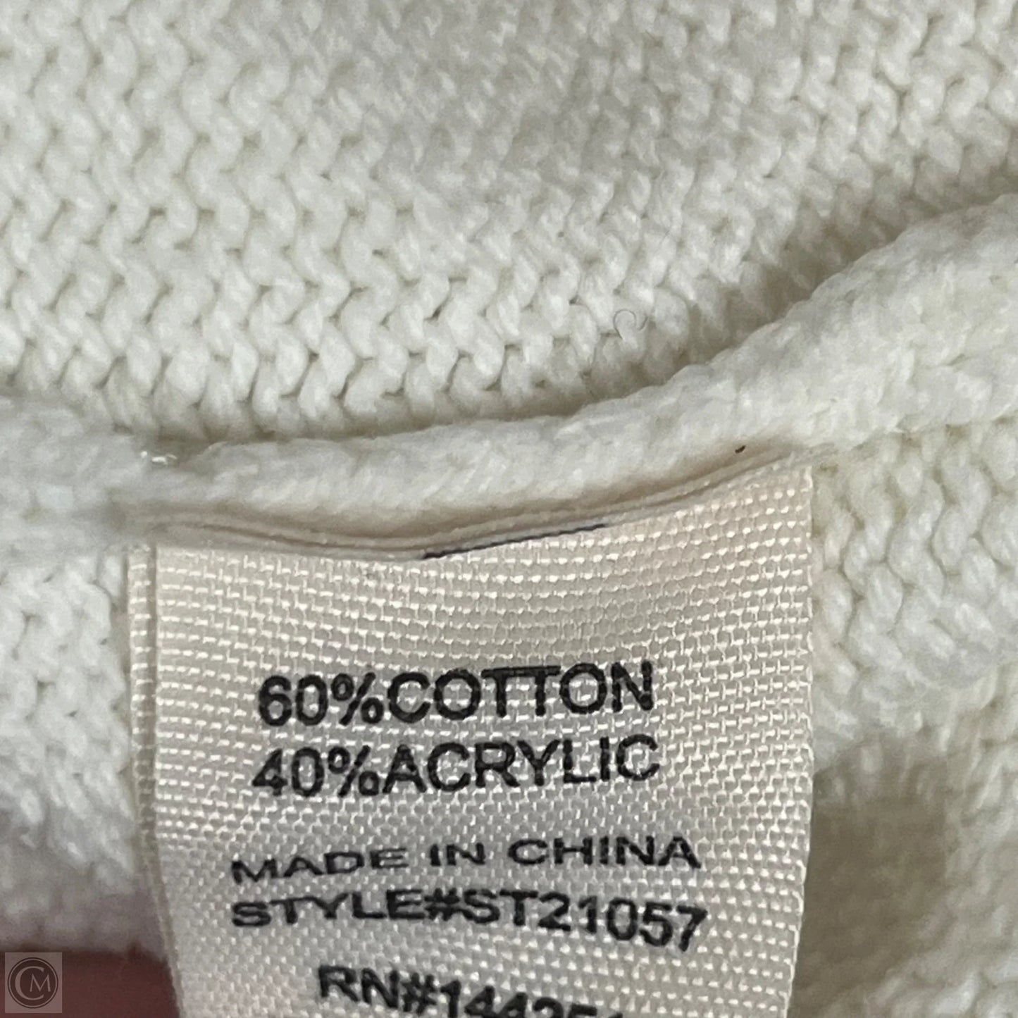 Sweater By Moon And Madison In Cream & Pink, Size: S