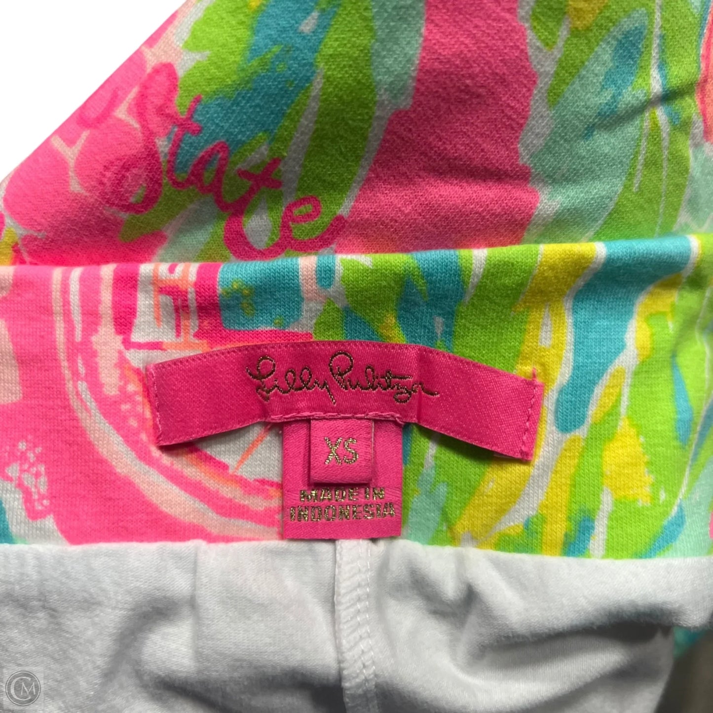 Skort Designer By Lilly Pulitzer In Green & Pink, Size: 0