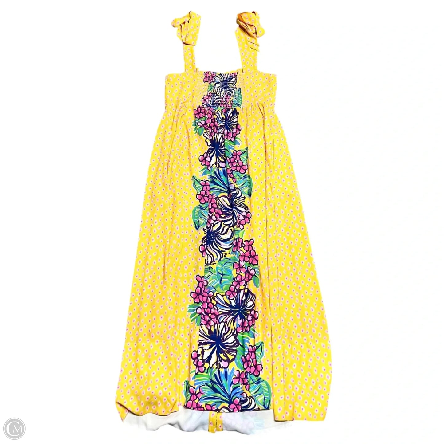 Dress Designer By Lilly Pulitzer In Blue & Yellow, Size: S