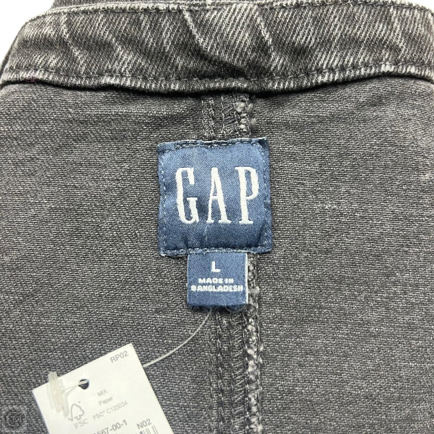 Dress Casual Short By Gap In Black Denim, Size: L