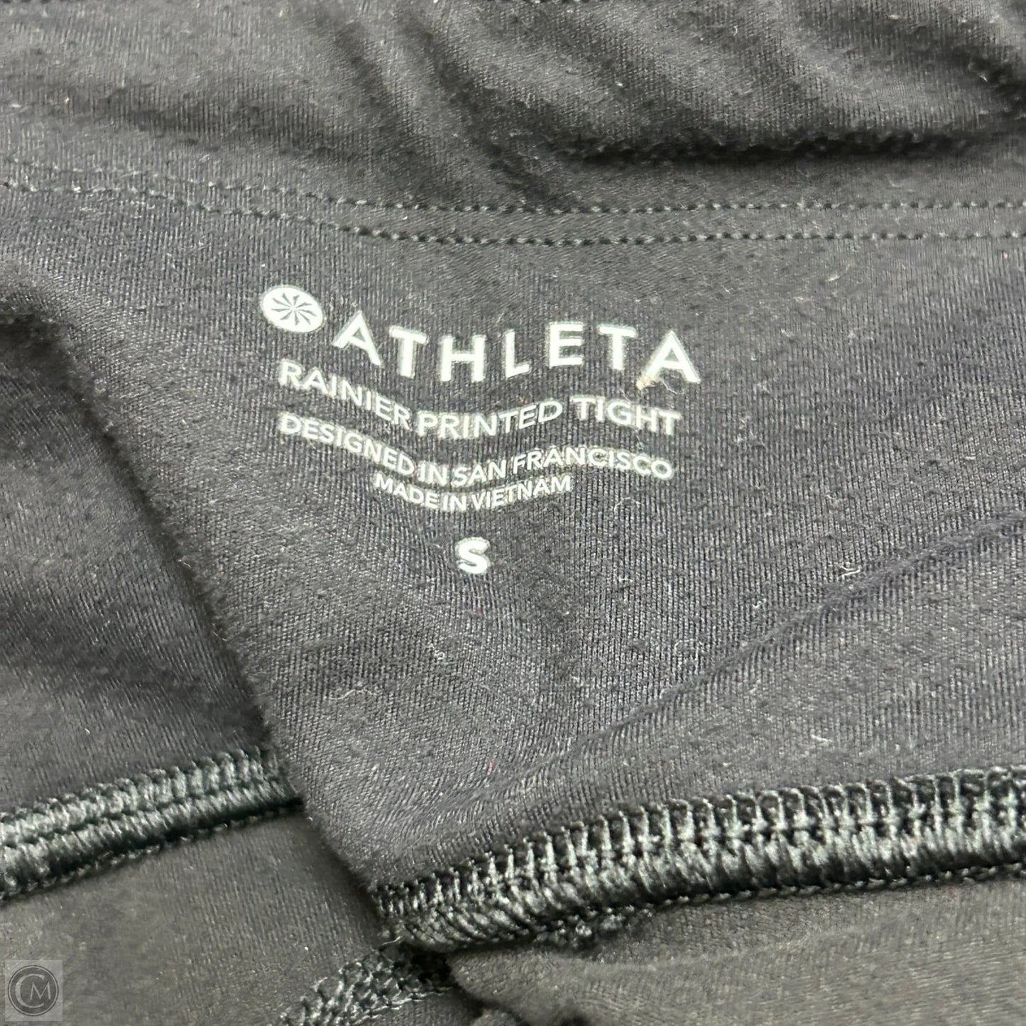 Athletic Leggings By Athleta In Black & Grey, Size: 4