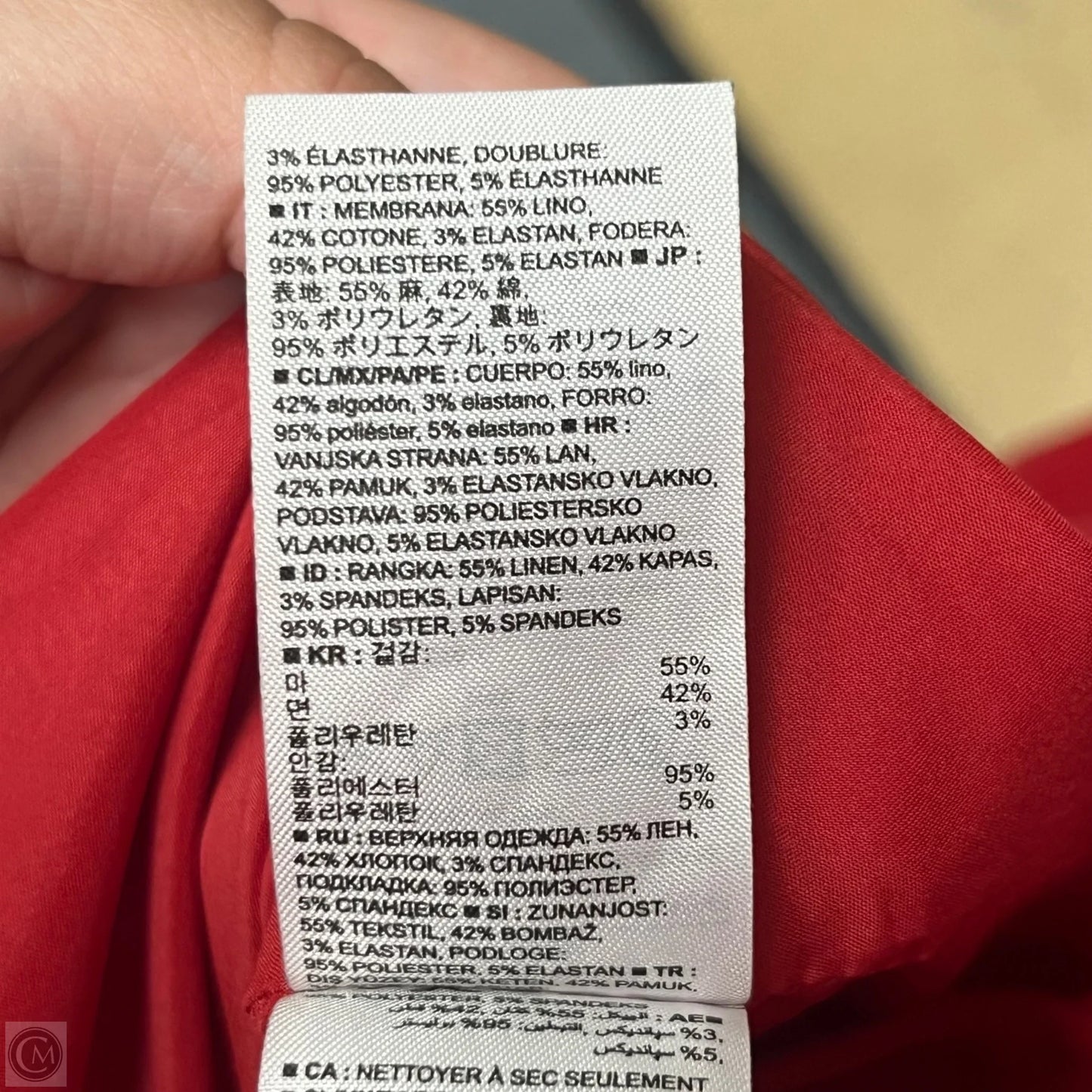 Blazer By Banana Republic In Red, Size: S
