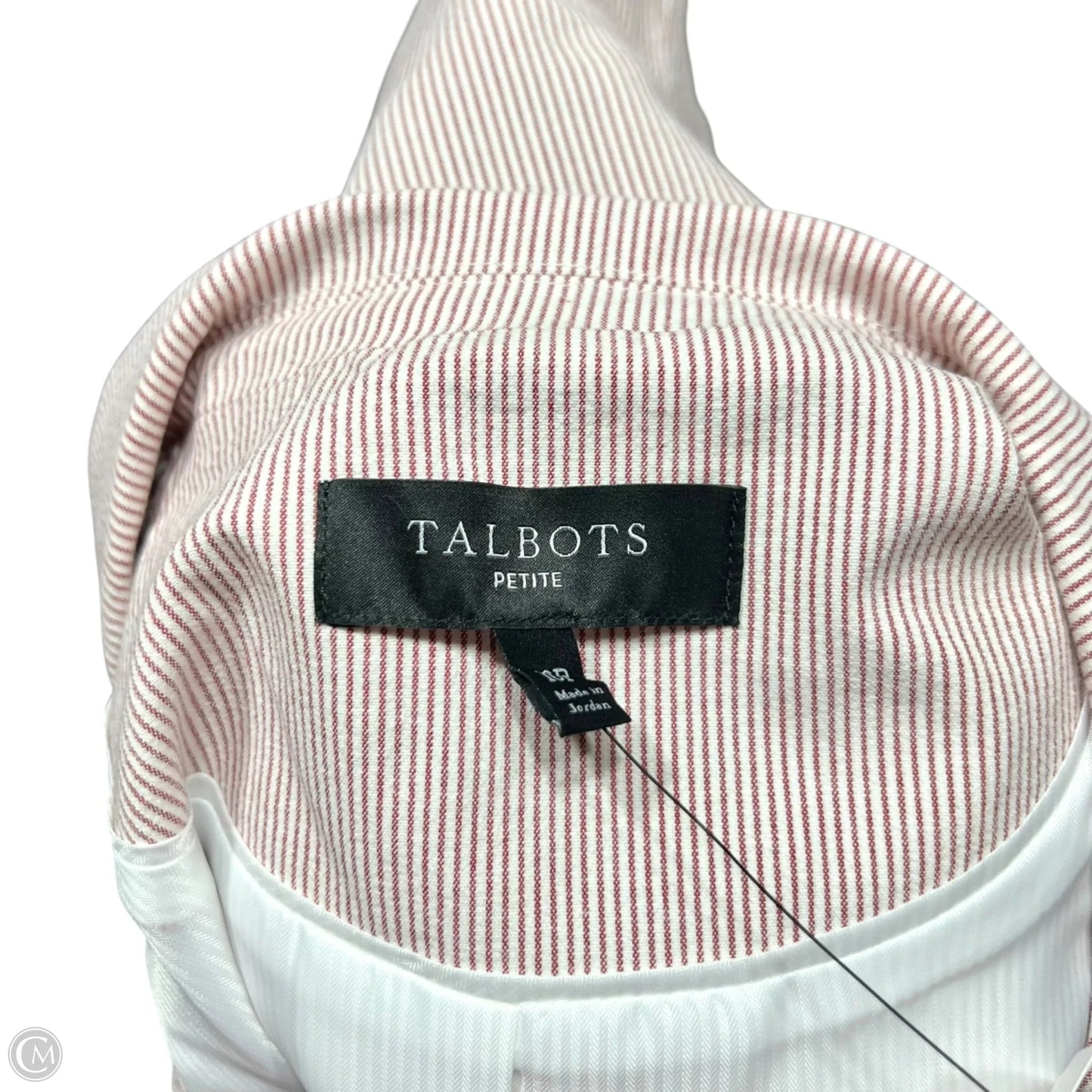 Vest Other By Talbots In Red & White, Size: M