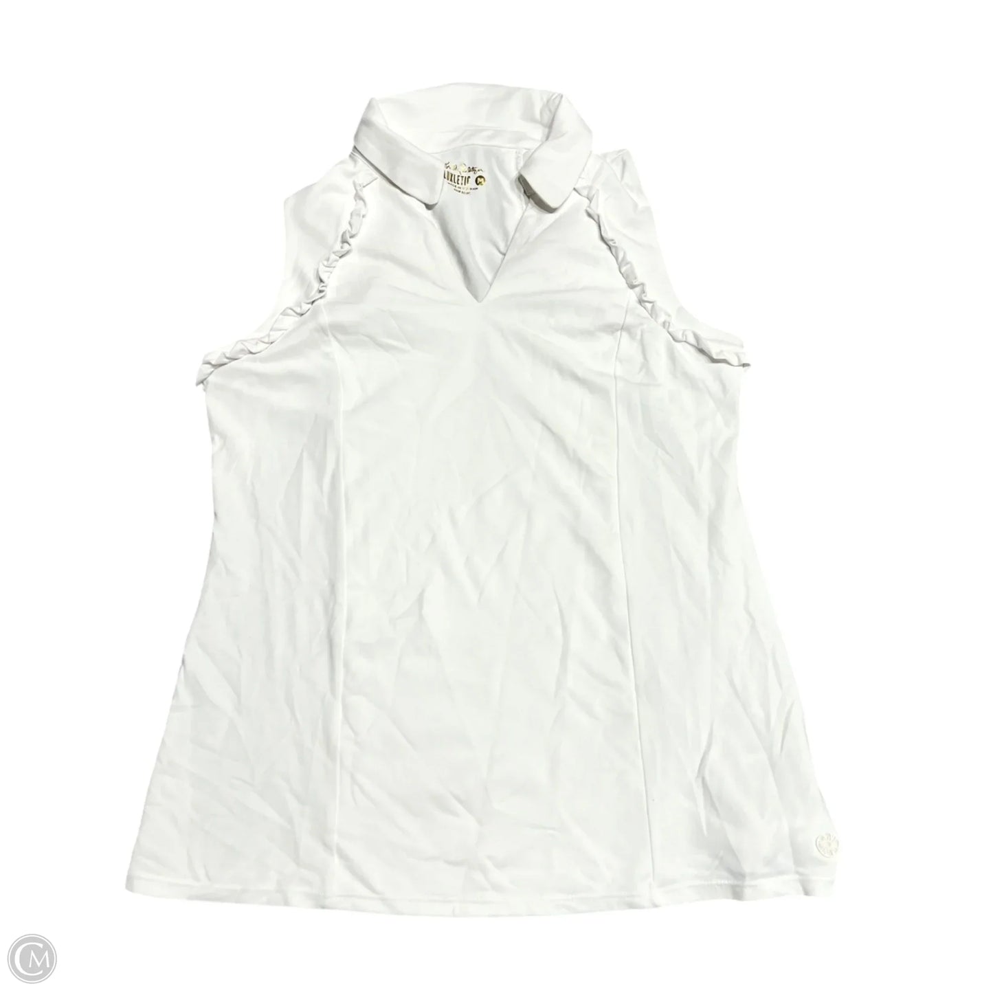 Top Sleeveless Designer By Lilly Pulitzer In White, Size: M