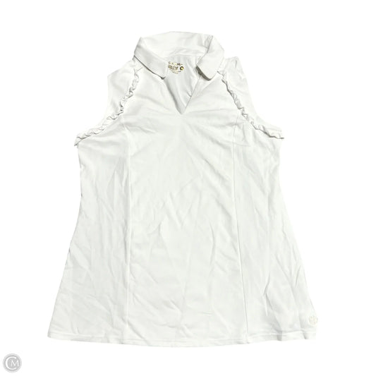 Top Sleeveless Designer By Lilly Pulitzer In White, Size: M