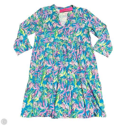 Dress Designer By Lilly Pulitzer In Blue & Pink, Size: L