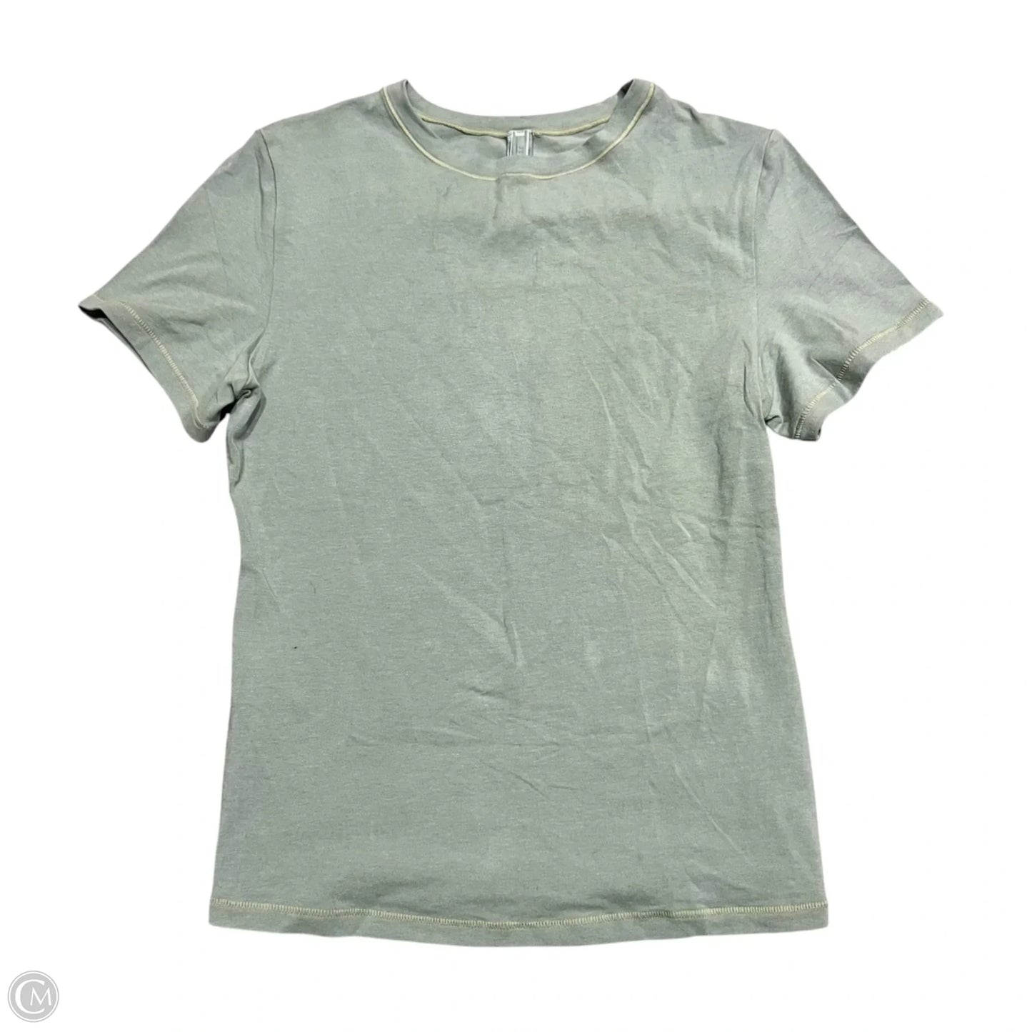 Top Short Sleeve Basic By Skims In Green, Size: M
