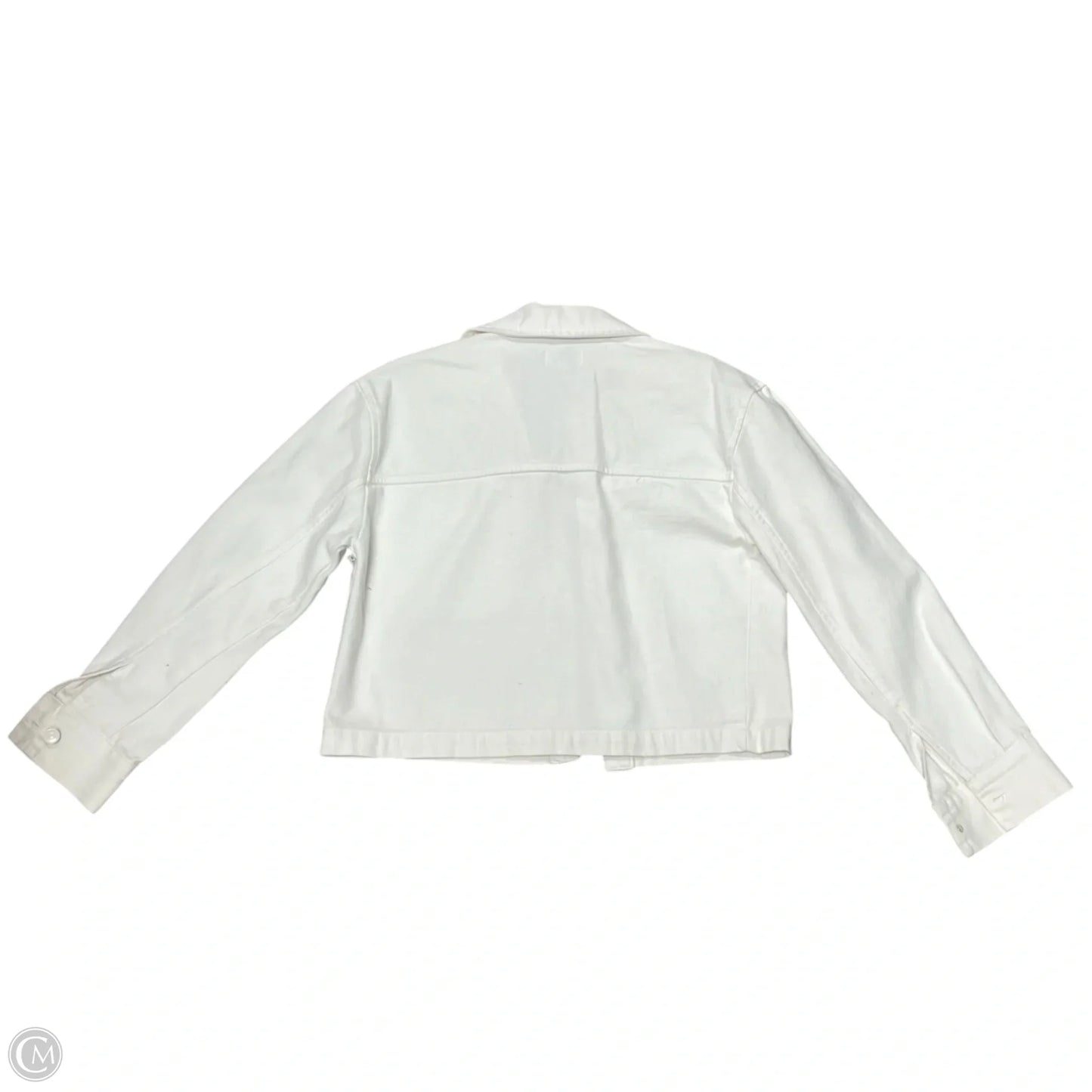 Jacket Denim By Nine West In Cream Denim, Size: S