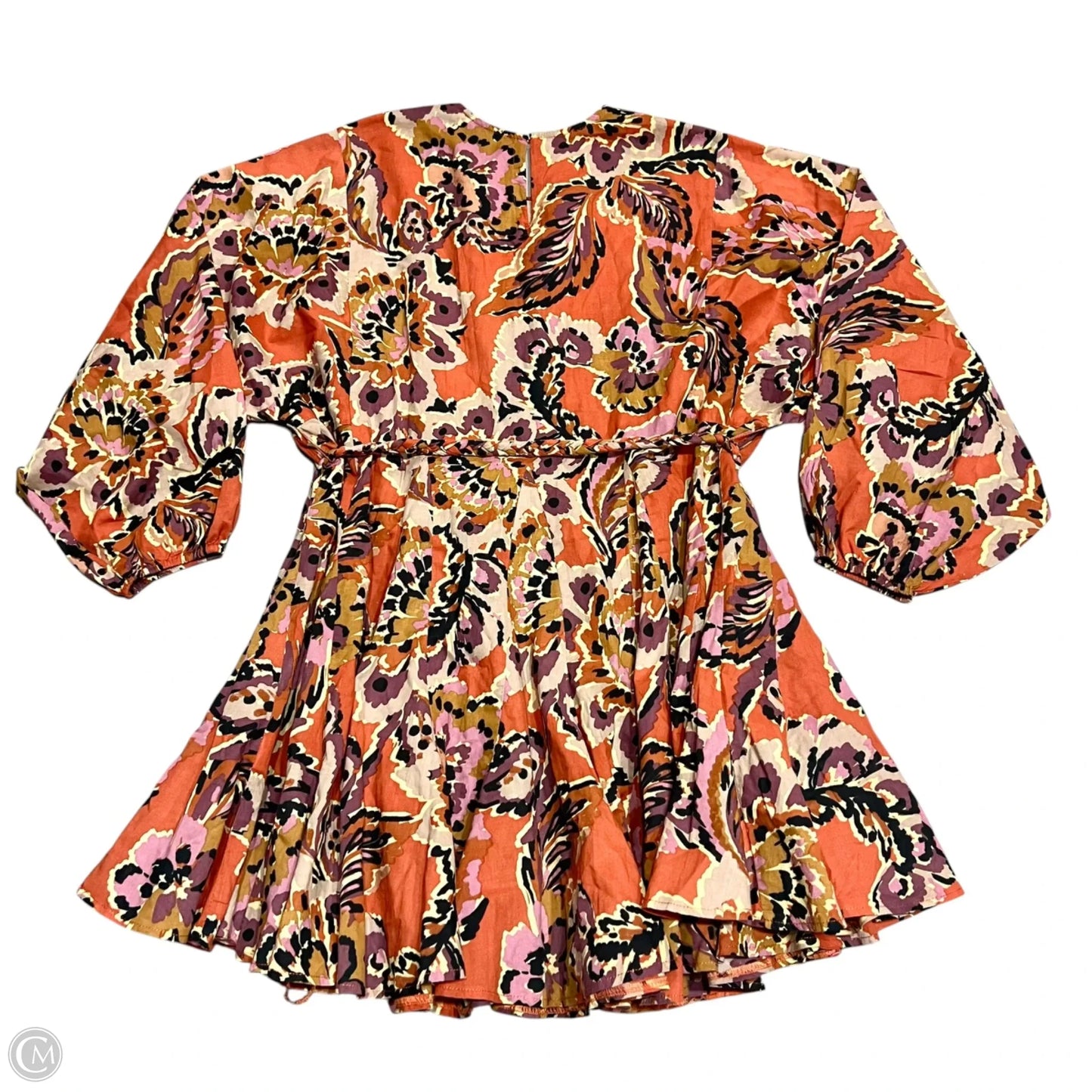 Dress Casual Short By Karlie In Orange & Purple, Size: S