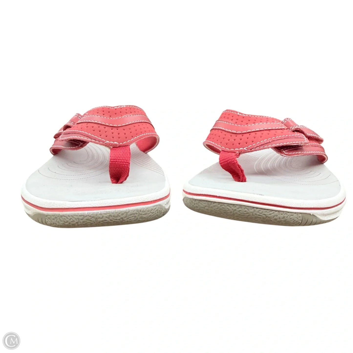 Sandals Flats By Clarks In Red, Size: 8