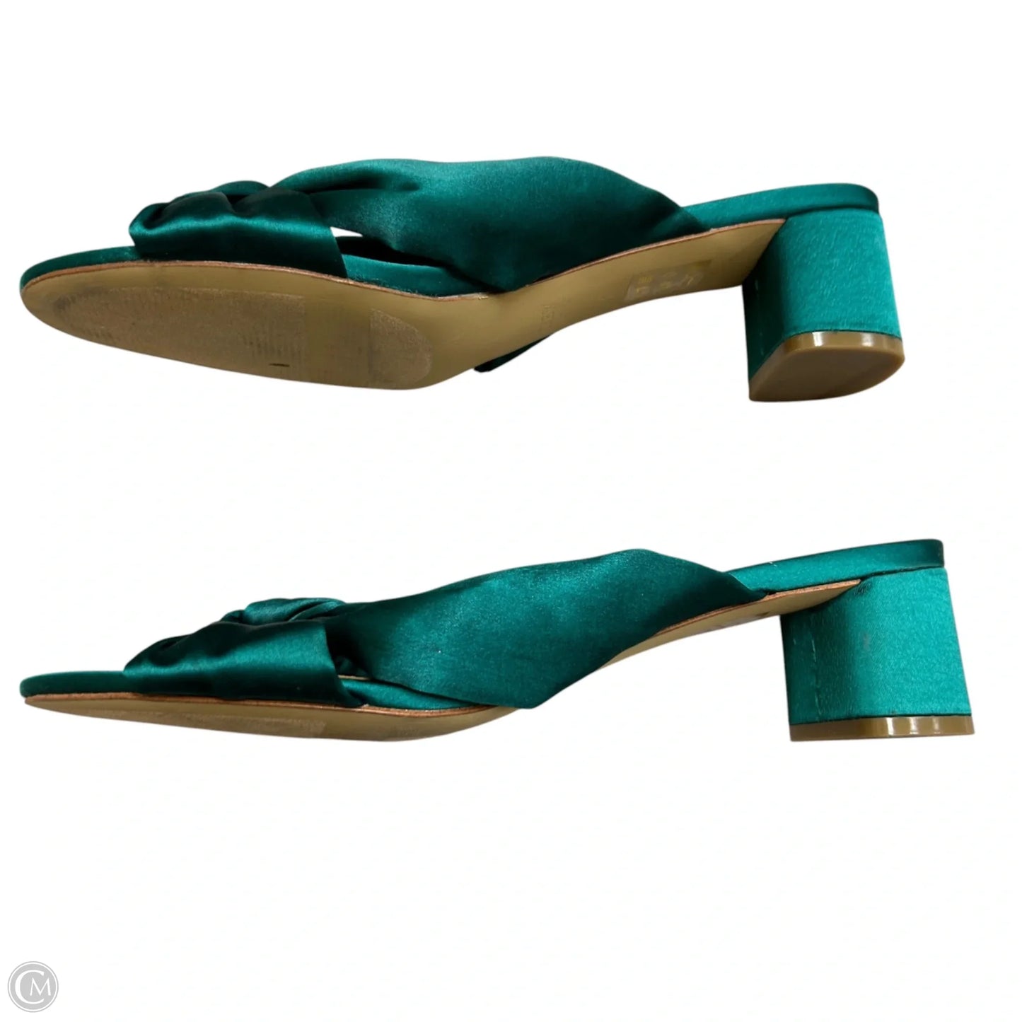 Sandals Heels Block By J. Crew In Green, Size: 11