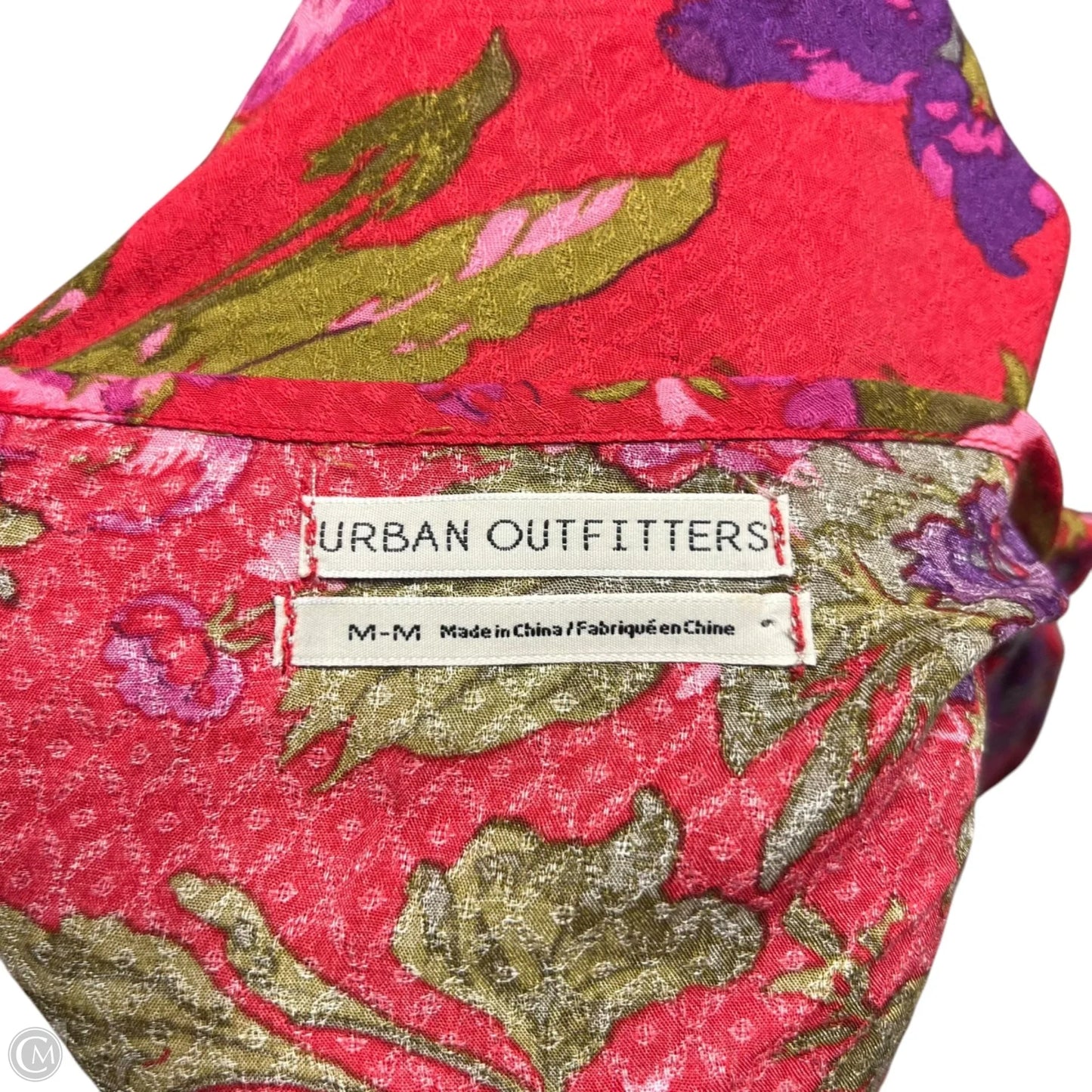 Top Long Sleeve By Urban Outfitters In Purple & Red, Size: M