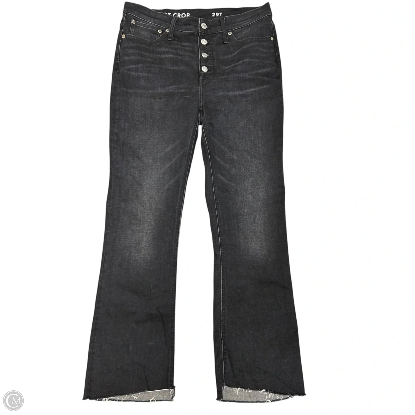Jeans Boot Cut By J. Crew In Black Denim, Size: 8