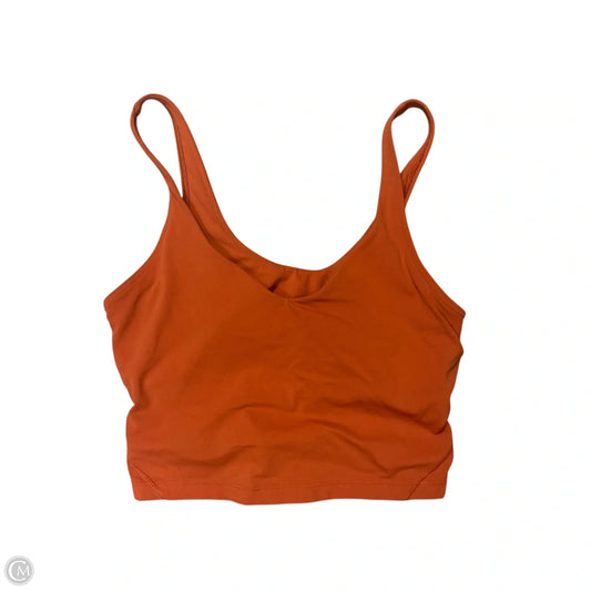 Athletic Bra By Lululemon In Orange, Size: M