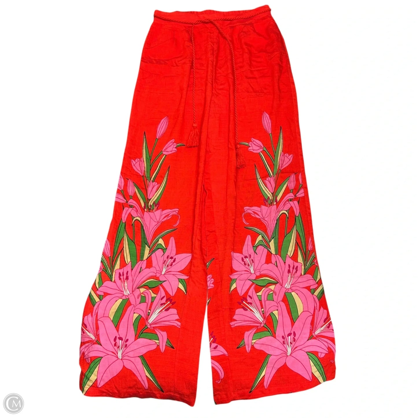 Pants Wide Leg By Lulumari In Pink & Red, Size: 4