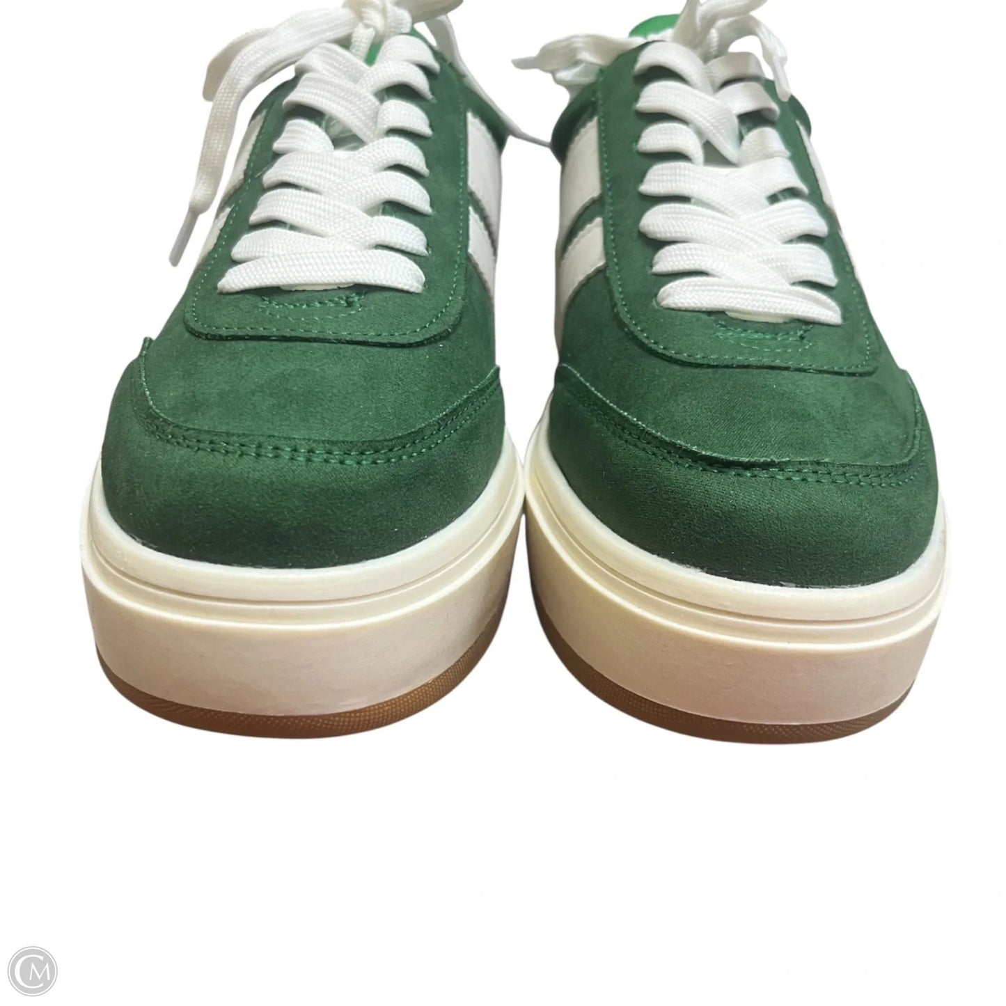 Shoes Sneakers By Madden Girl In Green & White, Size: 8