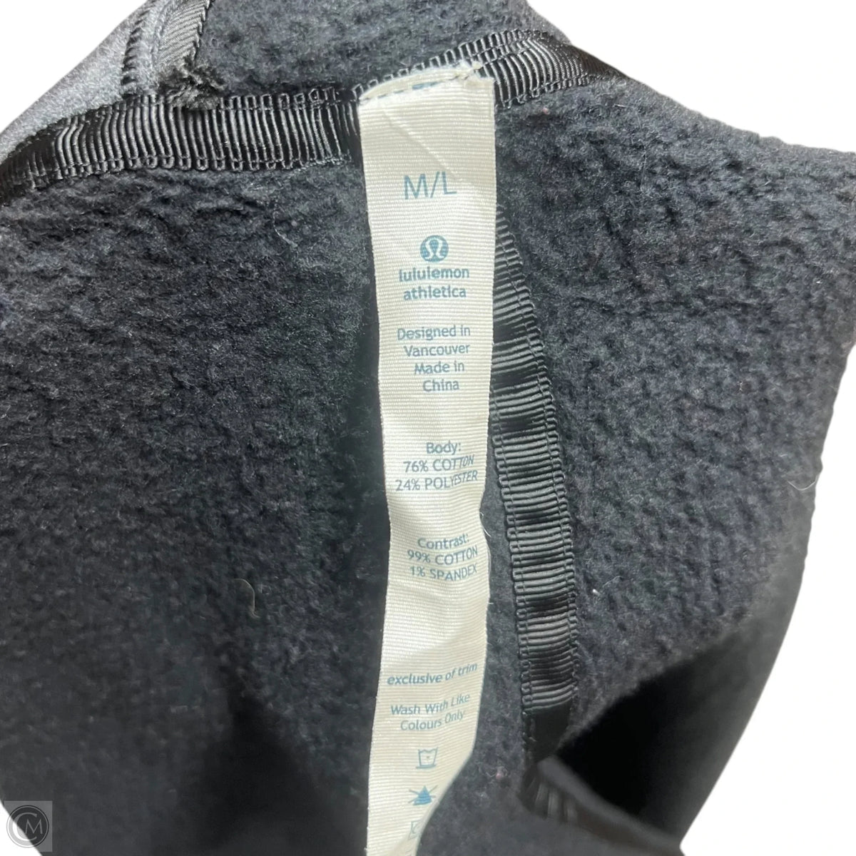 Athletic Sweatshirt Collar By Lululemon In Grey, Size: M