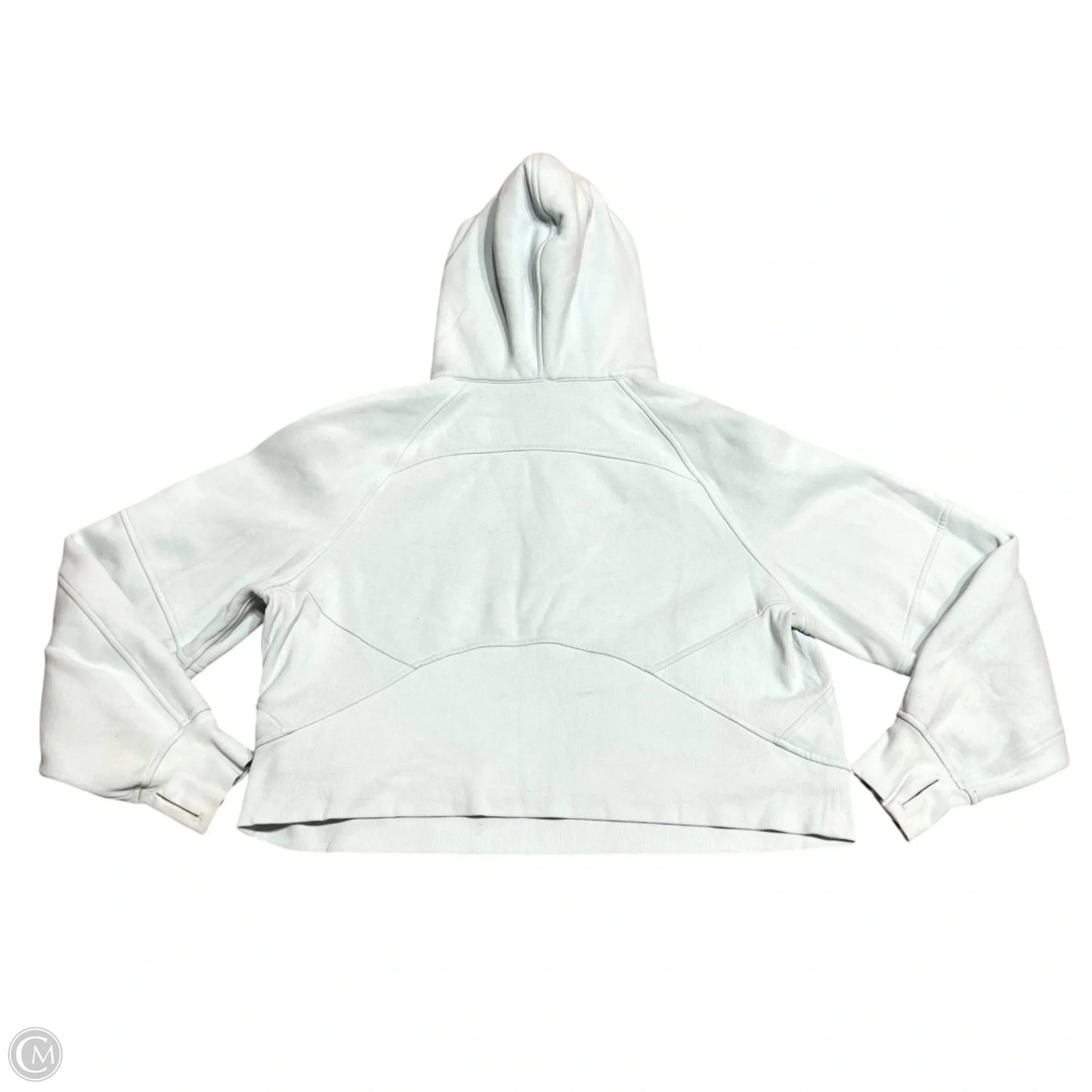 Athletic Sweatshirt Hoodie By Lululemon In Blue, Size: M