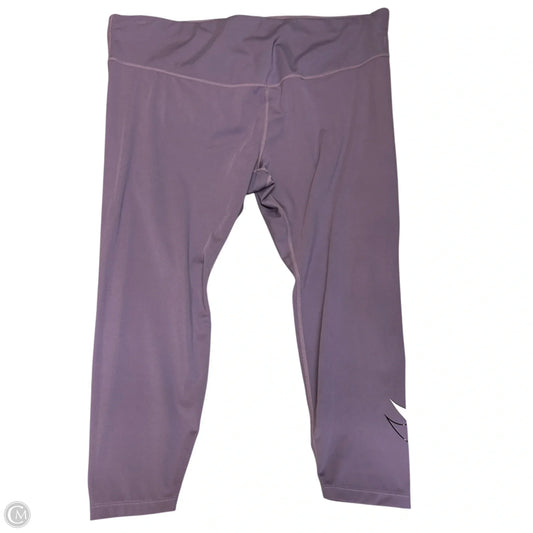 Athletic Leggings Capris By Nike In Purple, Size: 22