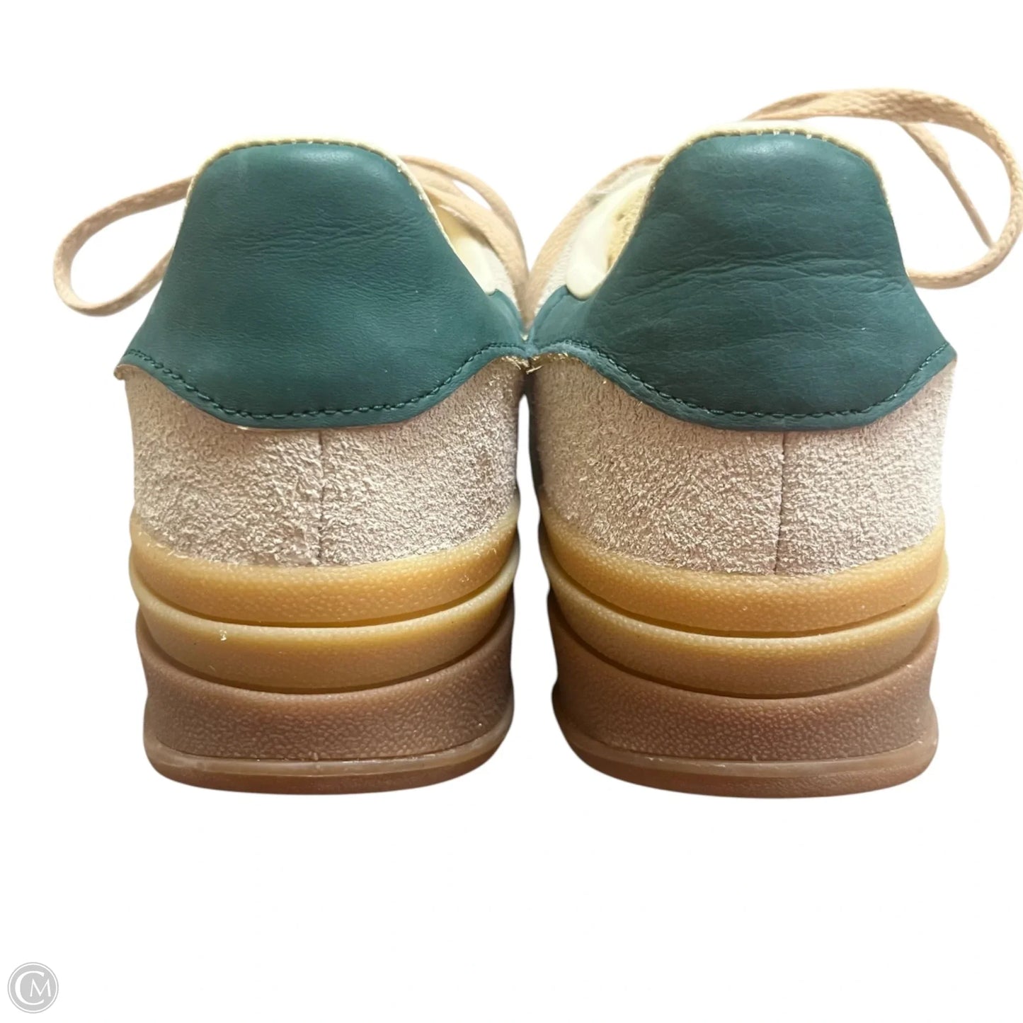 Shoes Sneakers By Adidas In Green & Grey, Size: 6