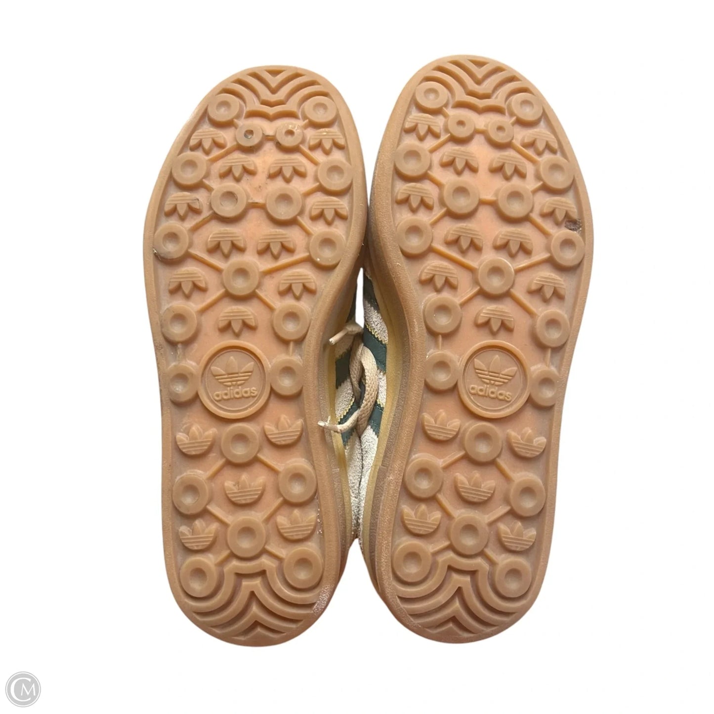 Shoes Sneakers By Adidas In Green & Grey, Size: 6