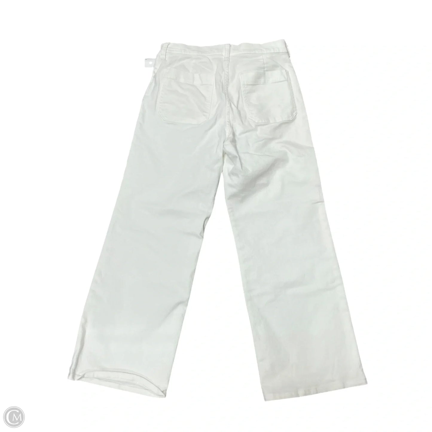 Jeans Wide Leg By J. Crew In Cream Denim, Size: 8