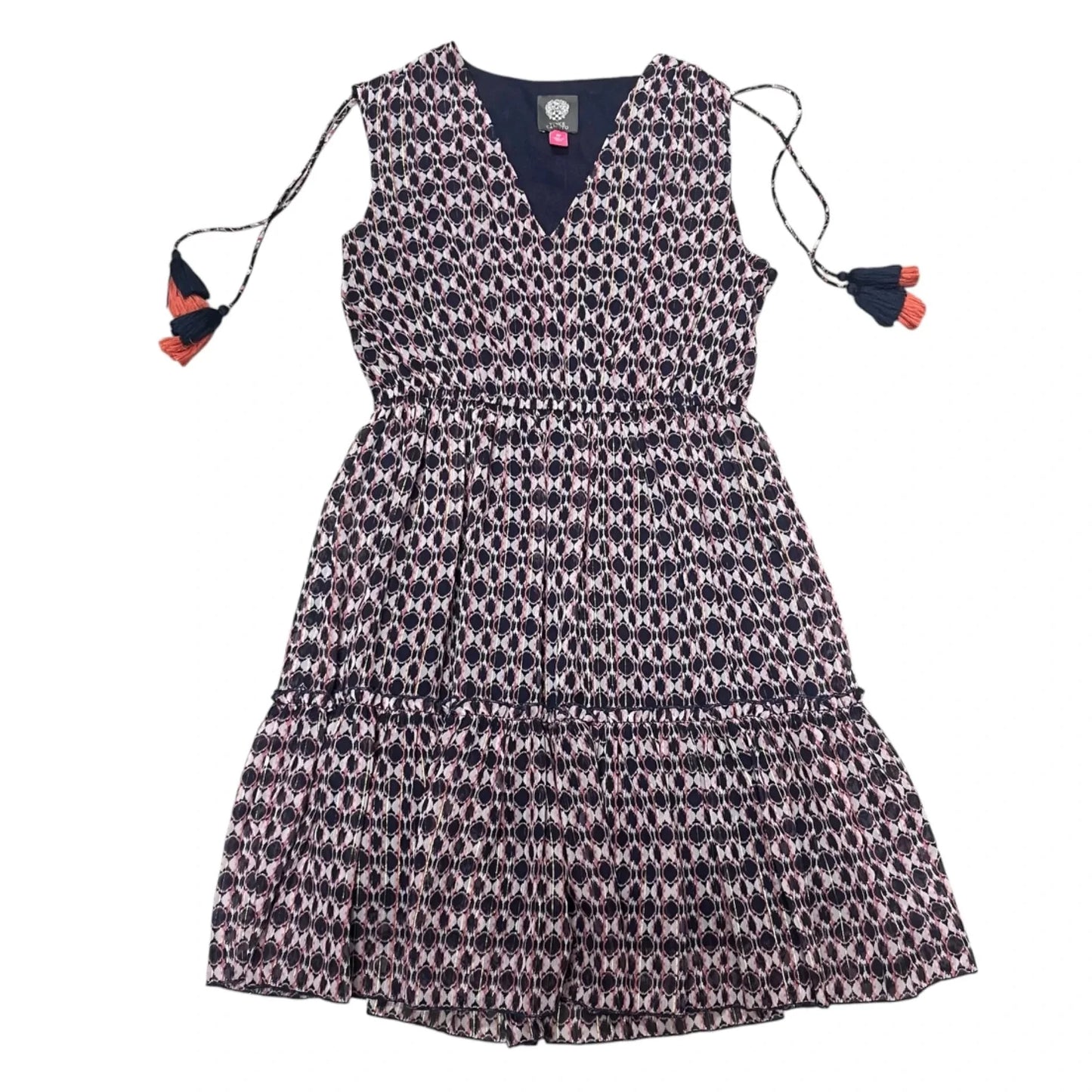 Dress Casual Short By Vince Camuto In Blue & Pink, Size: Xs