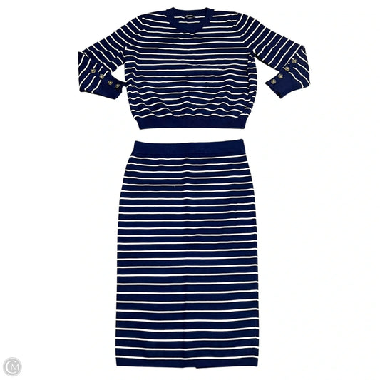 Skirt Set 2pc By Prettygarden In Blue & White, Size: 18