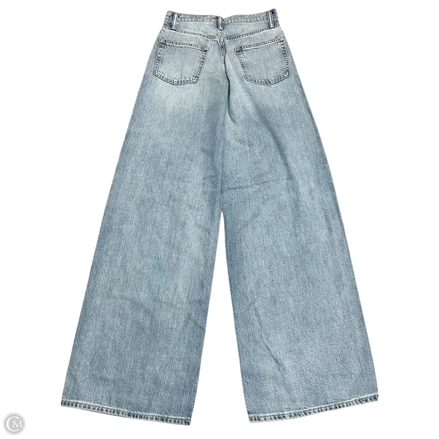 Jeans Wide Leg By Gap In Blue Denim, Size: 0