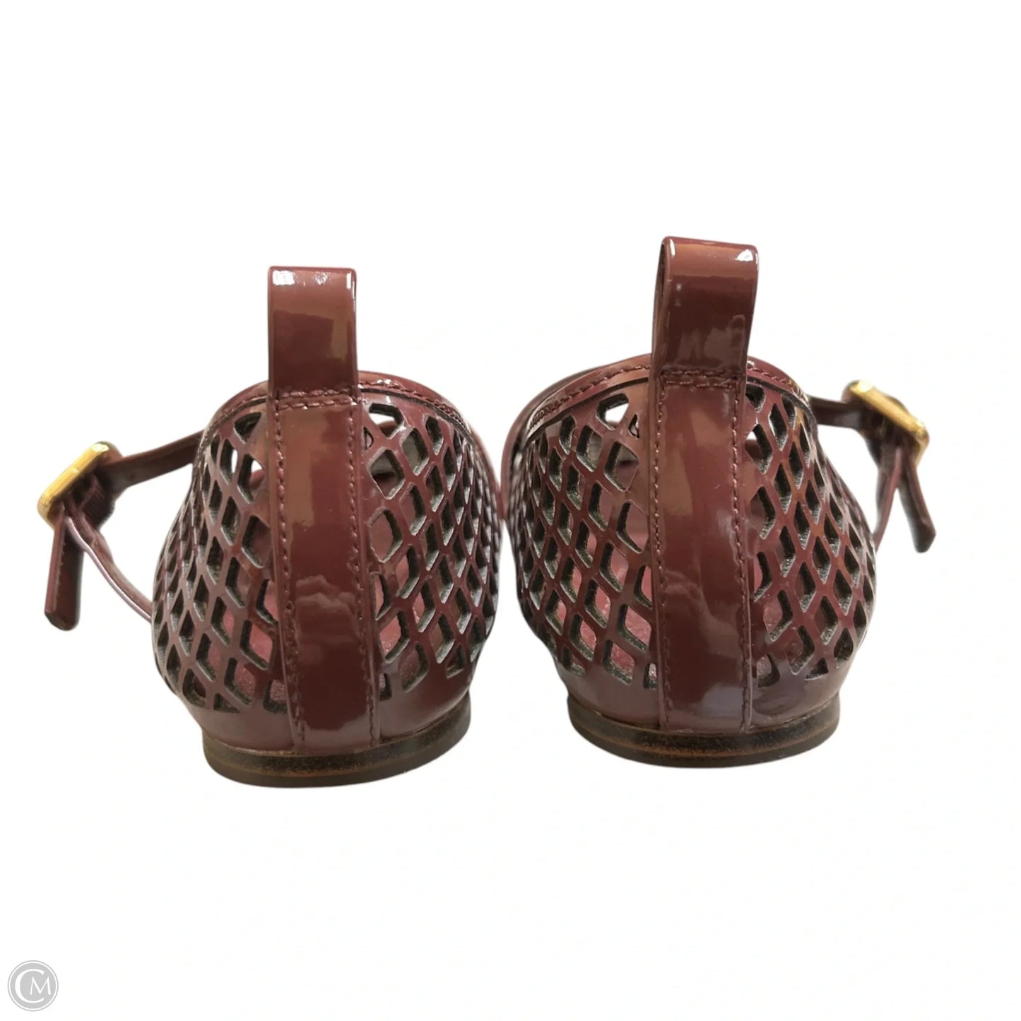 Shoes Flats By H&m In Maroon, Size: 6.5