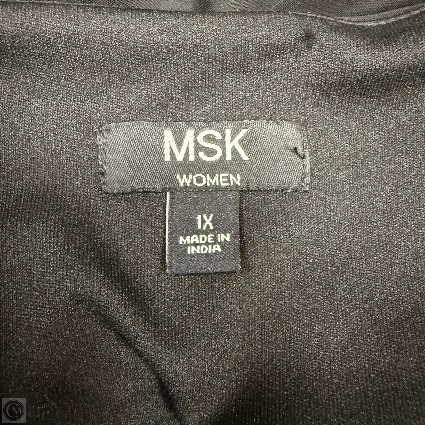 Dress Casual Midi By Msk In Black, Size: 1x