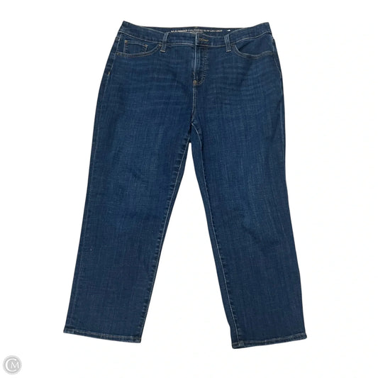 Jeans Cropped By Chicos In Blue Denim, Size: 2