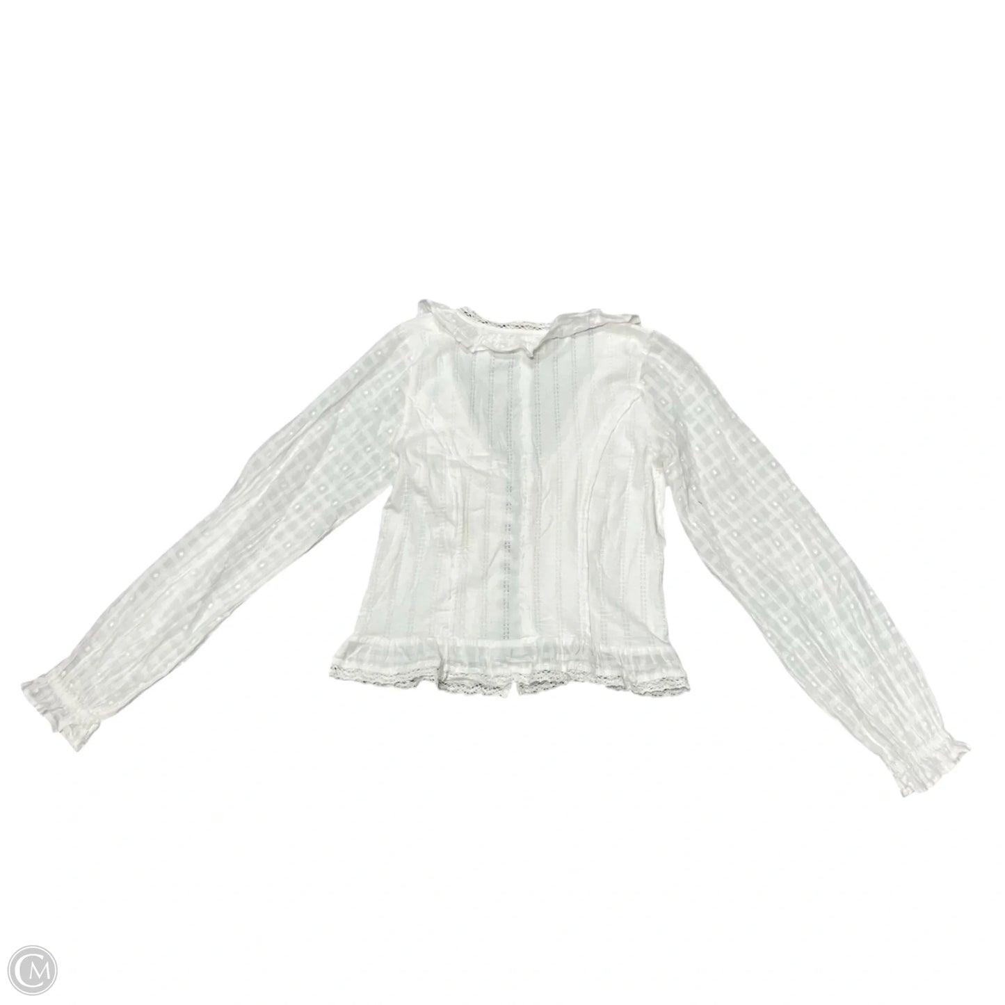 Top Long Sleeve By Pilcro In White, Size: Xs