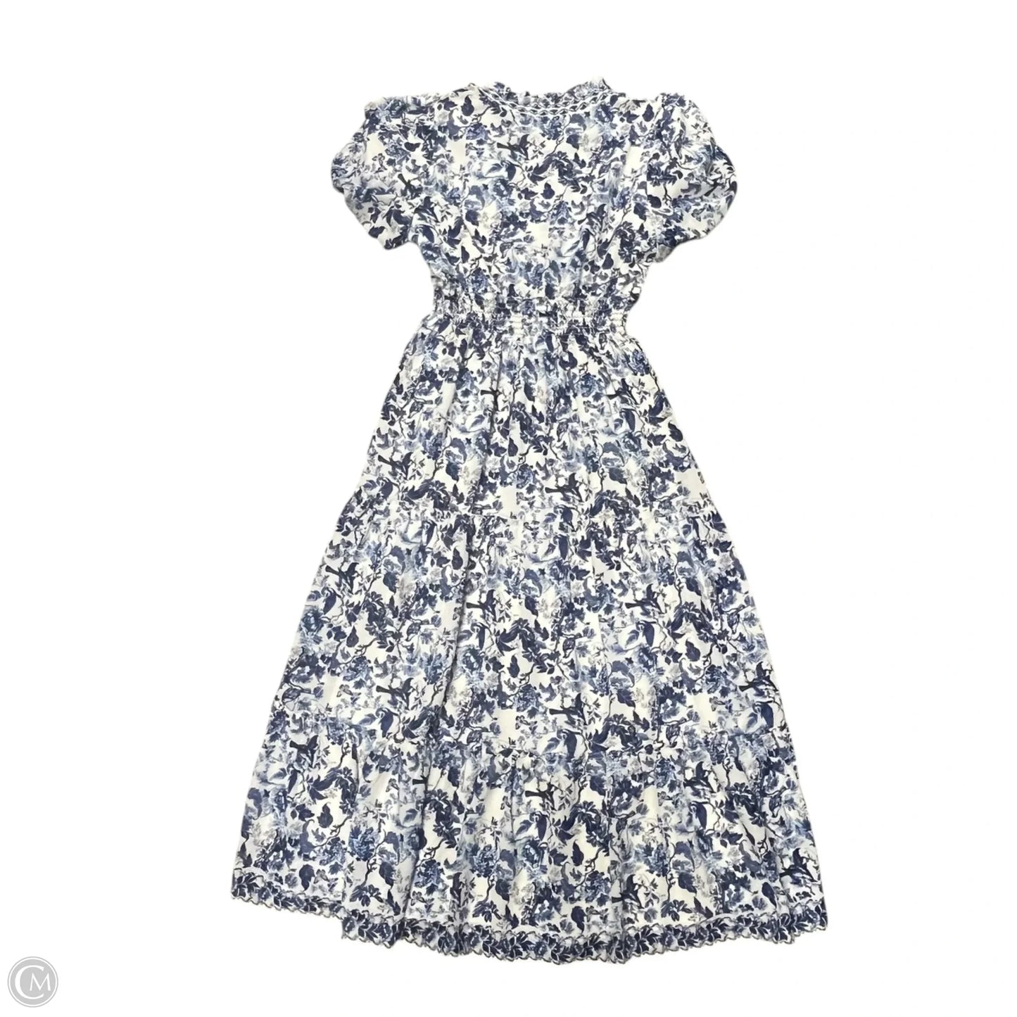 Dress Casual Maxi By Max Studio In Blue & White, Size: L