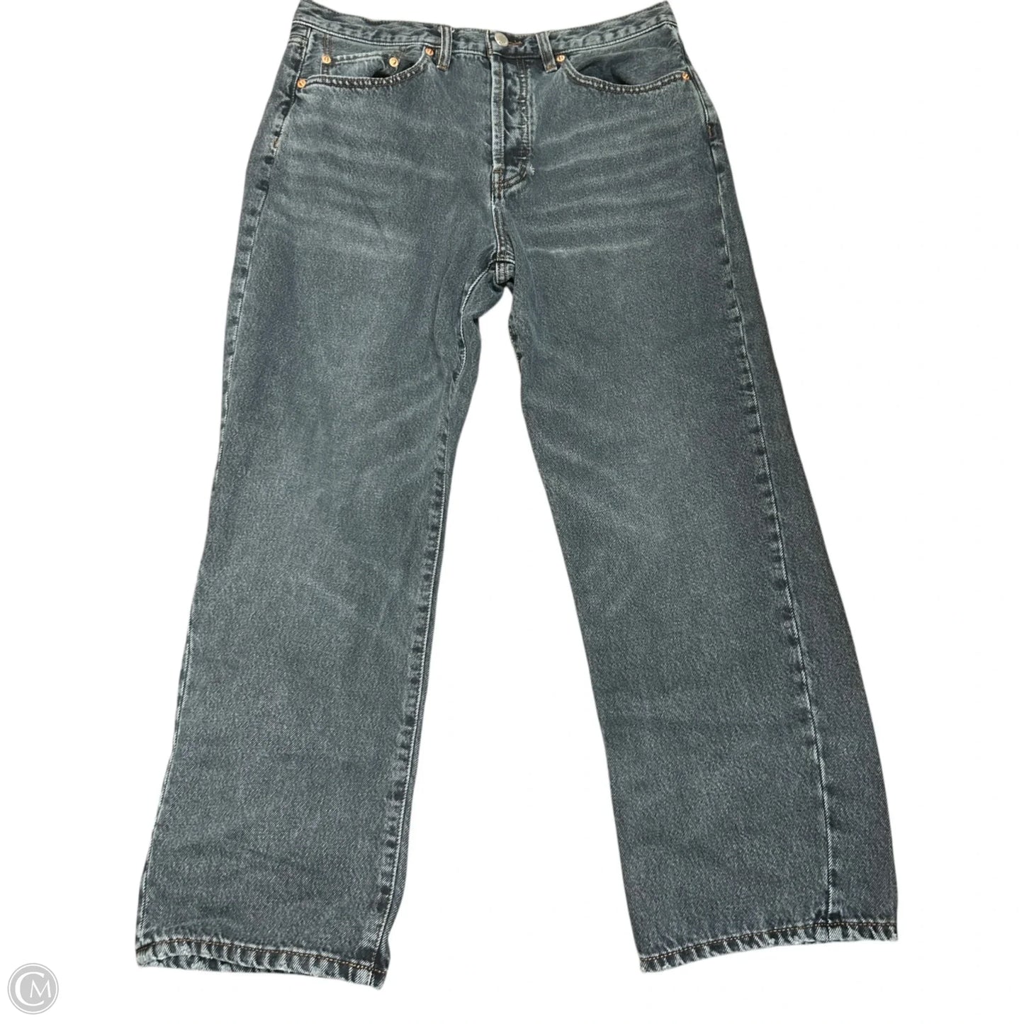 Jeans Wide Leg By We The Free In Grey Denim, Size: 8