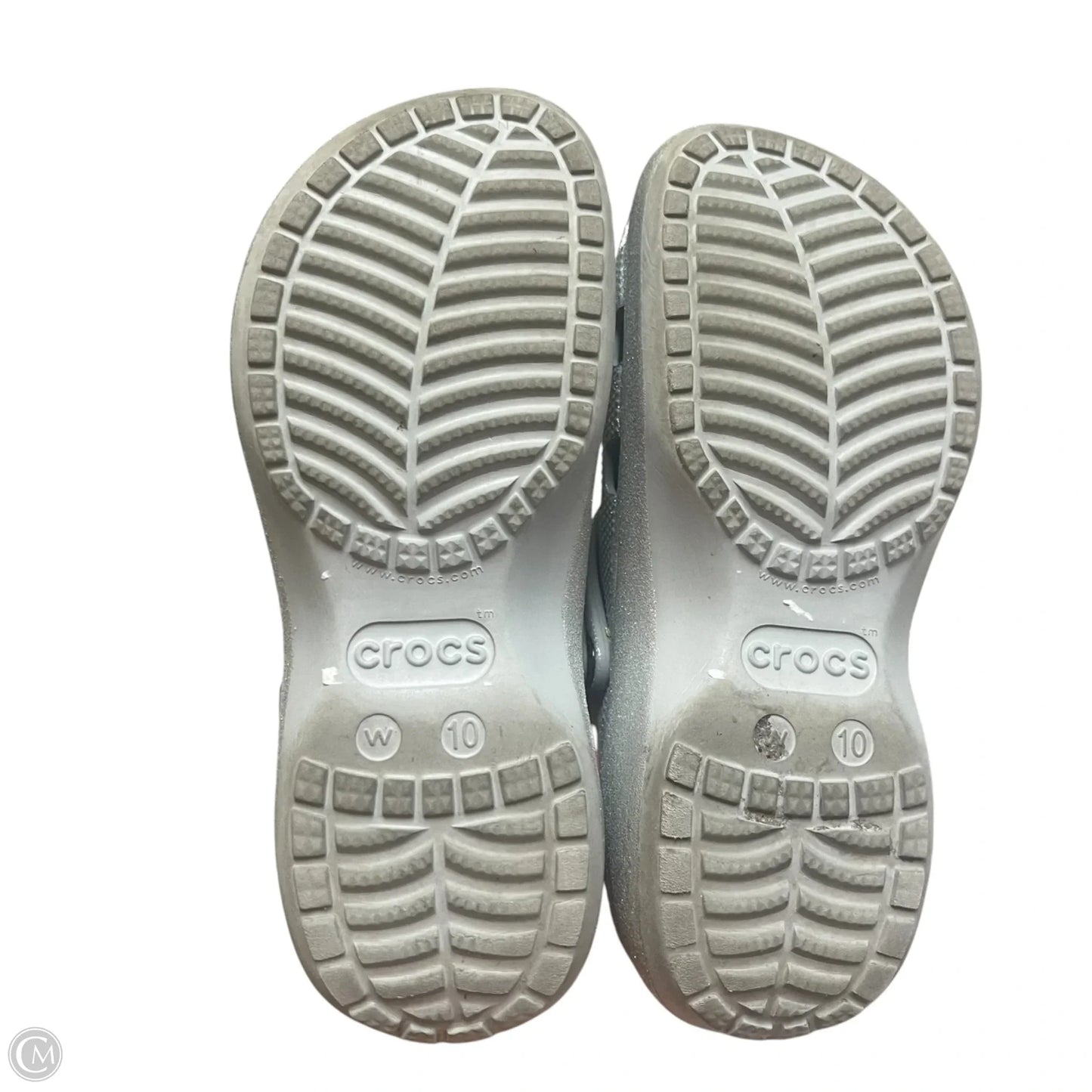 Slippers By Crocs In Grey, Size: 10