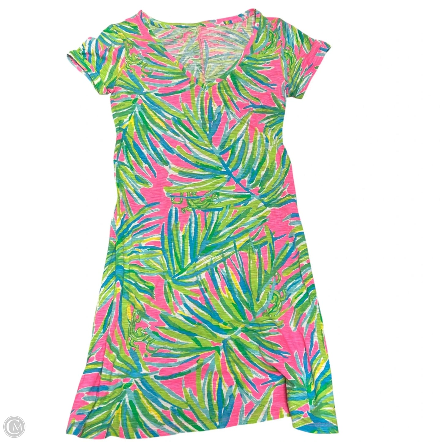 Dress Designer By Lilly Pulitzer In Green & Pink, Size: Xs