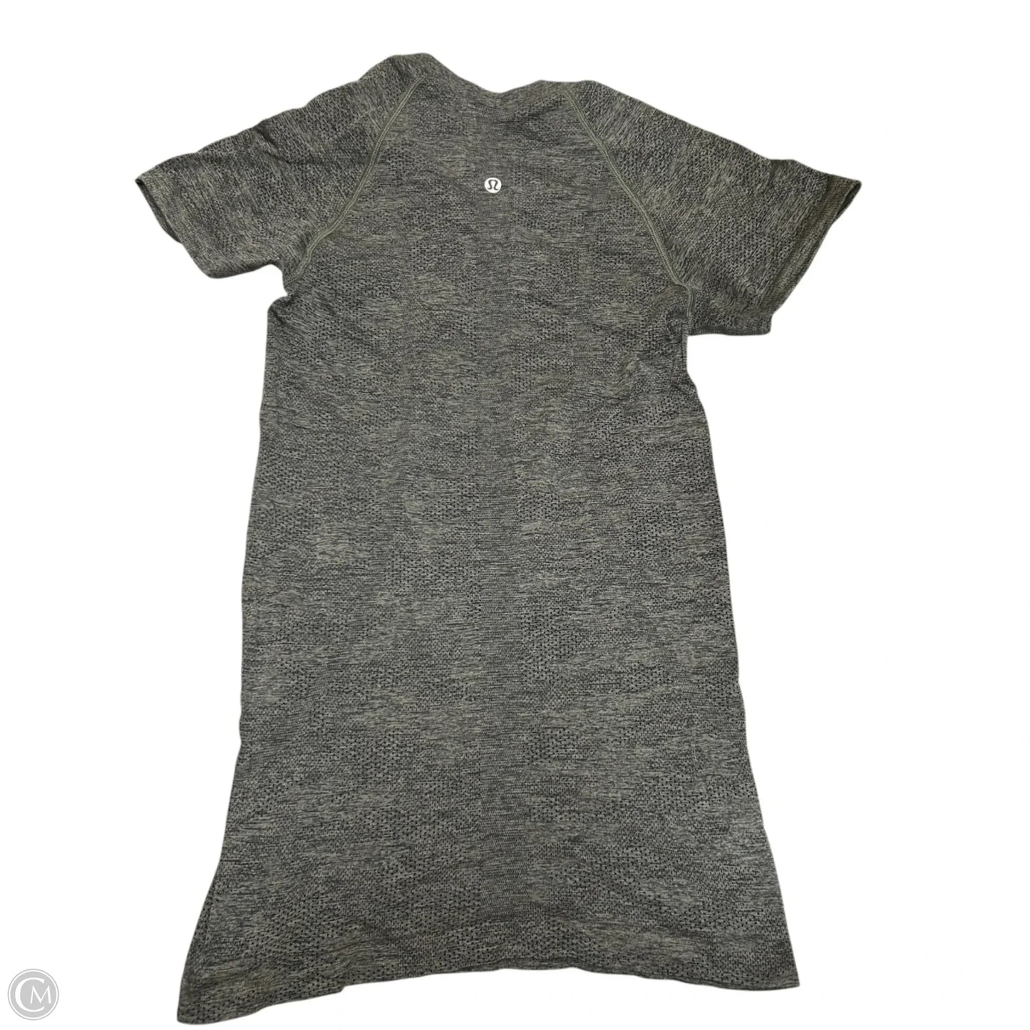 Athletic Top Short Sleeve By Lululemon In Grey, Size: S