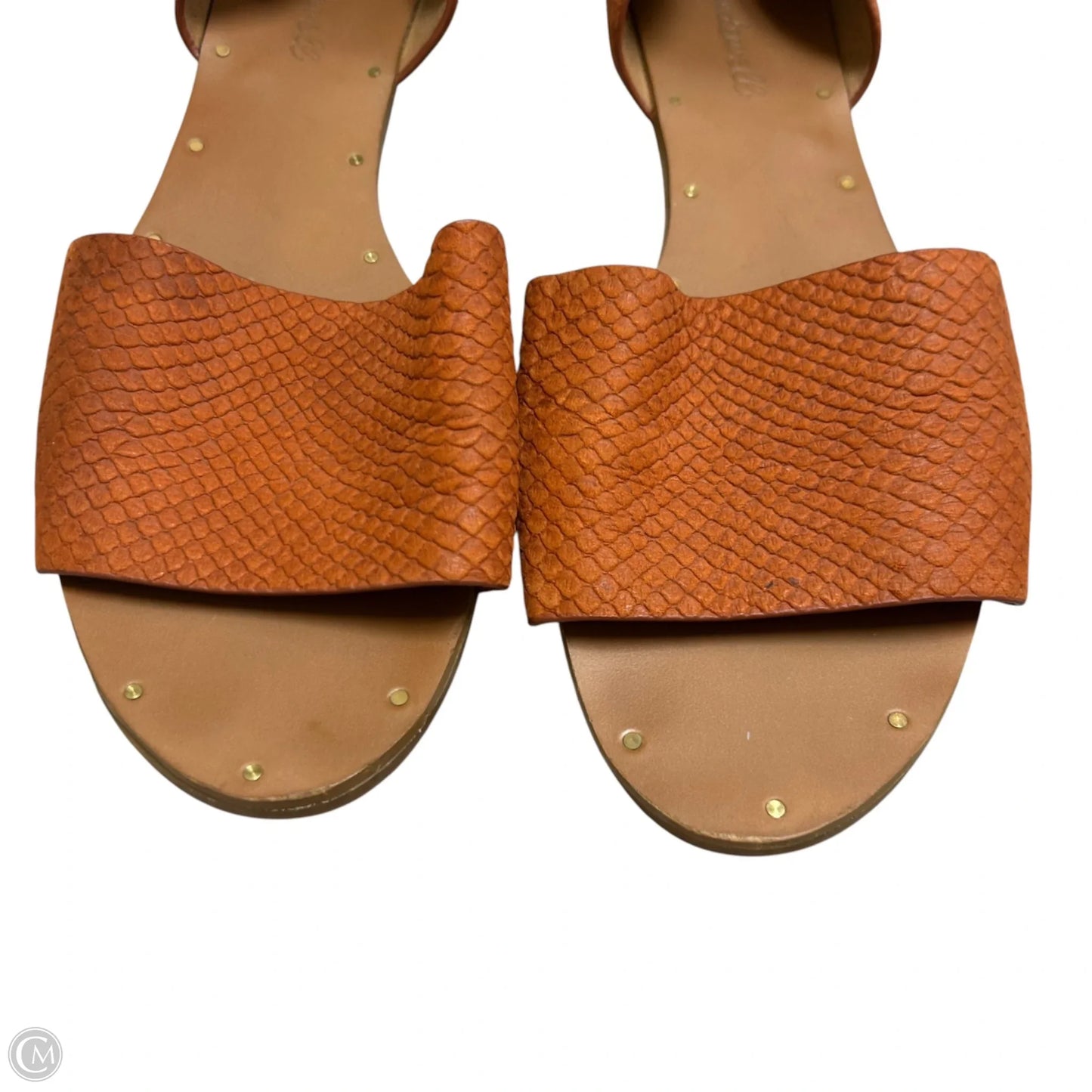 Sandals Flats By Madewell In Orange, Size: 9