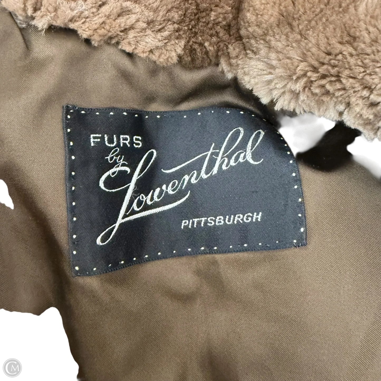 Coat Fur by Lowenthal In Brown, Size: S