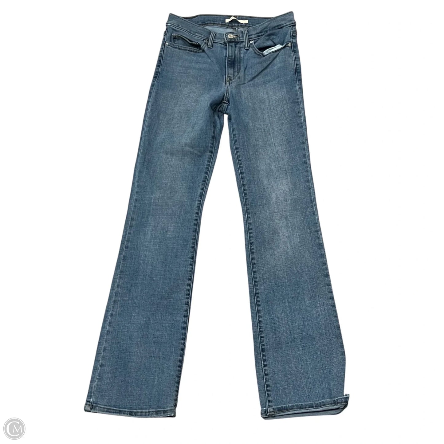 Jeans Boot Cut By Levis In Blue Denim, Size: 4
