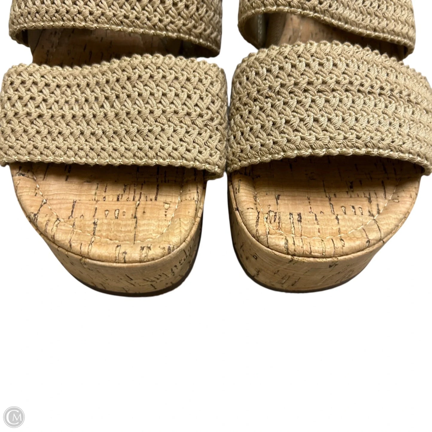 Sandals Heels Wedge By Nordstrom In Tan, Size: 8