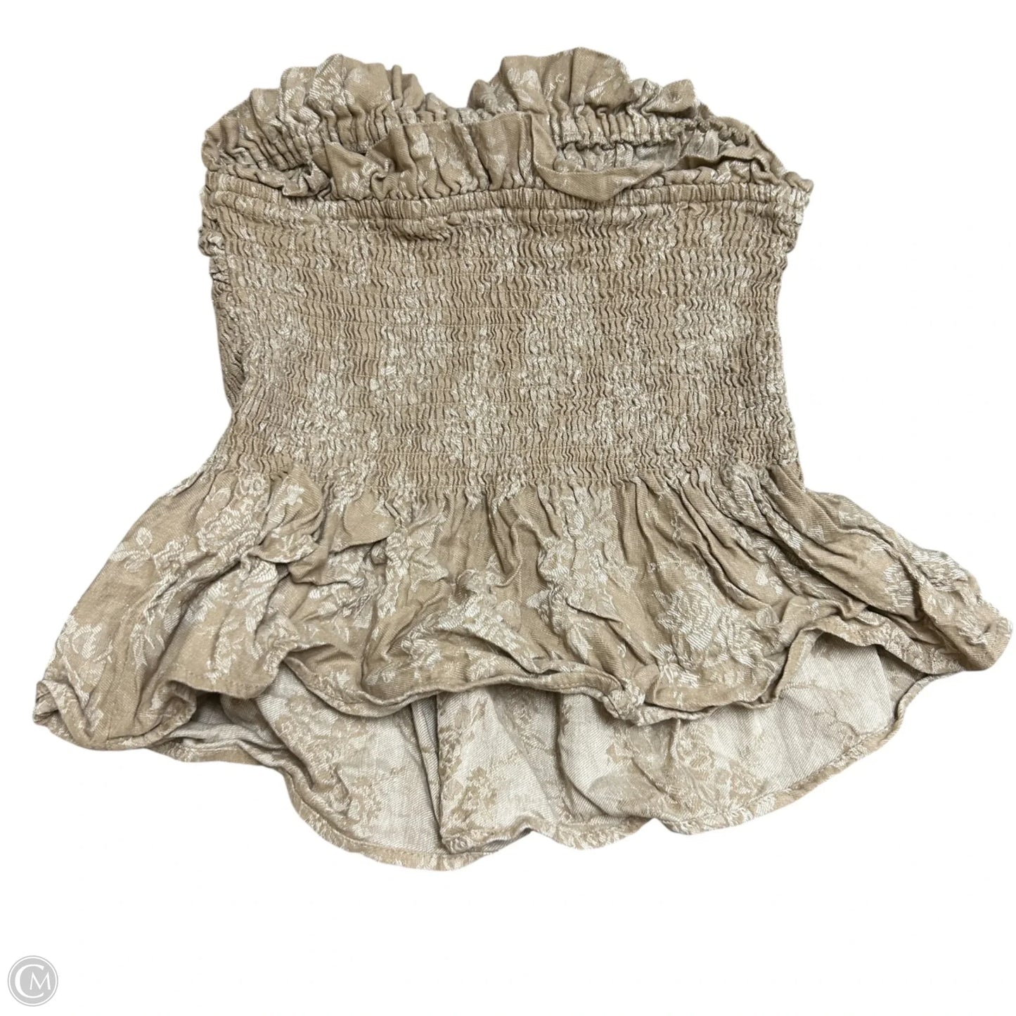 Top Sleeveless By Anthropologie In Tan, Size: S