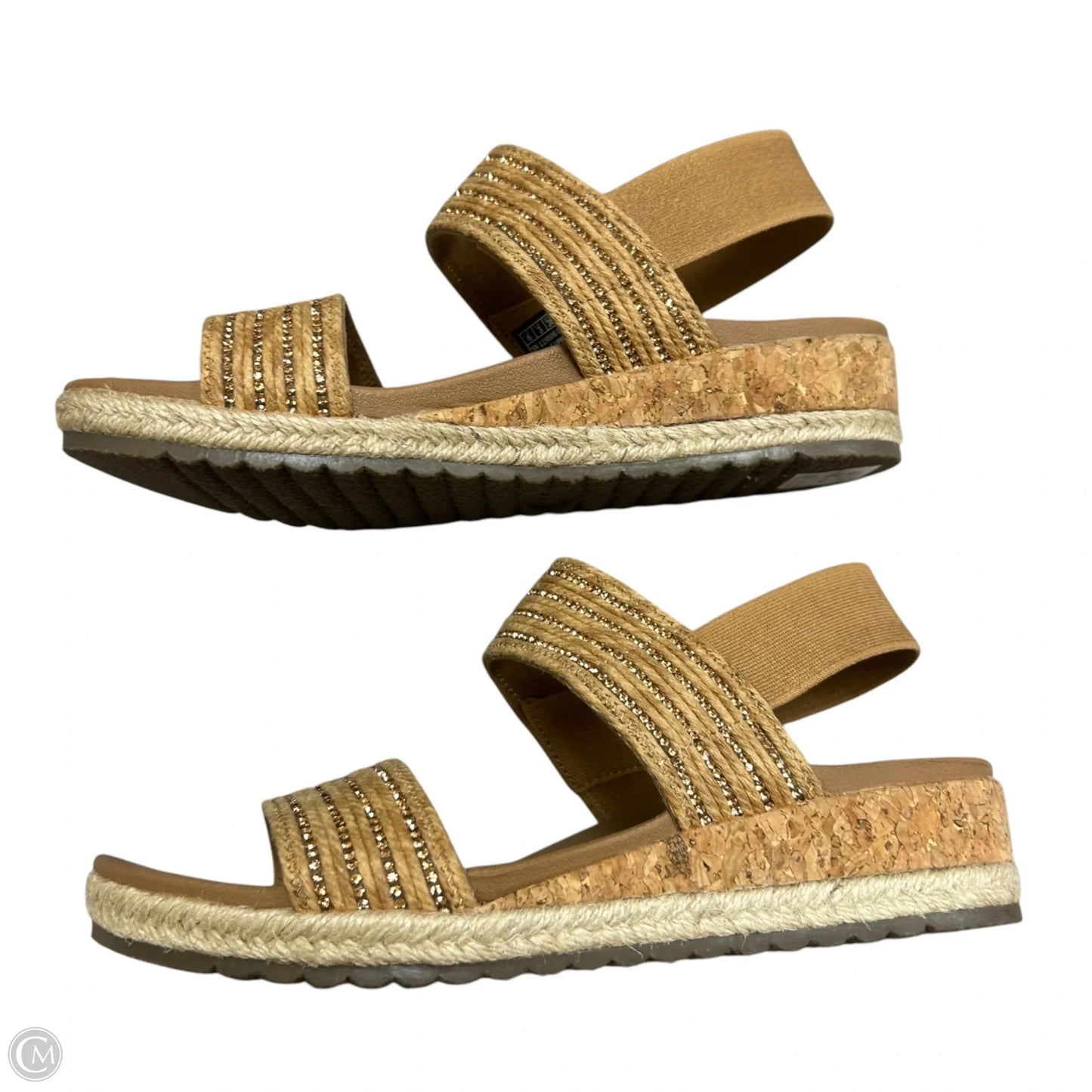 Sandals Heels Platform By Skechers In Tan, Size: 6