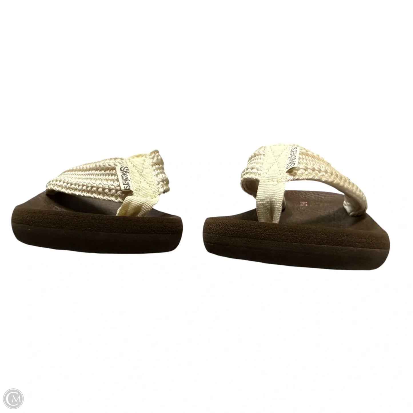 Sandals Flats By Skechers In Brown & Cream, Size: 7