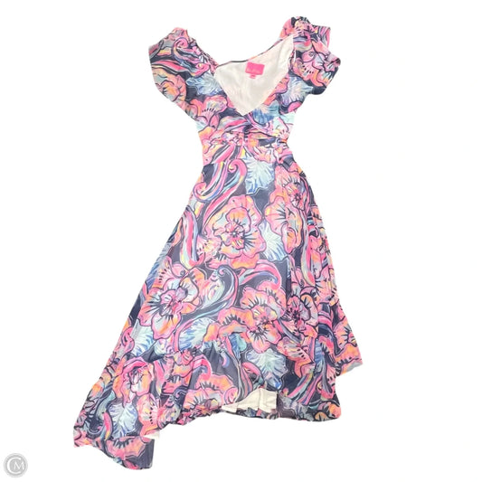 Dress Designer By Lilly Pulitzer In Blue & Pink, Size: S