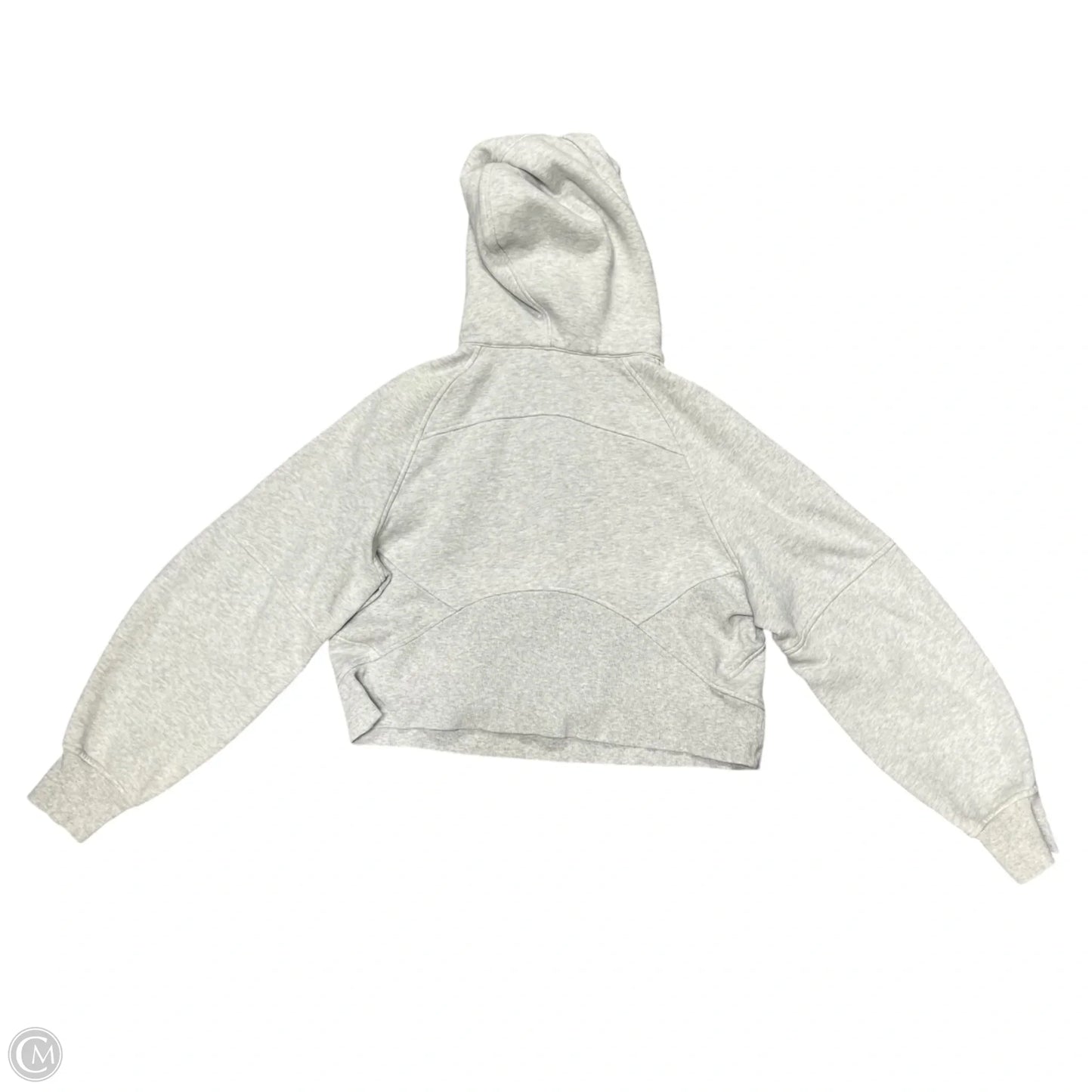 Athletic Sweatshirt Hoodie By Lululemon In Grey, Size: Xs